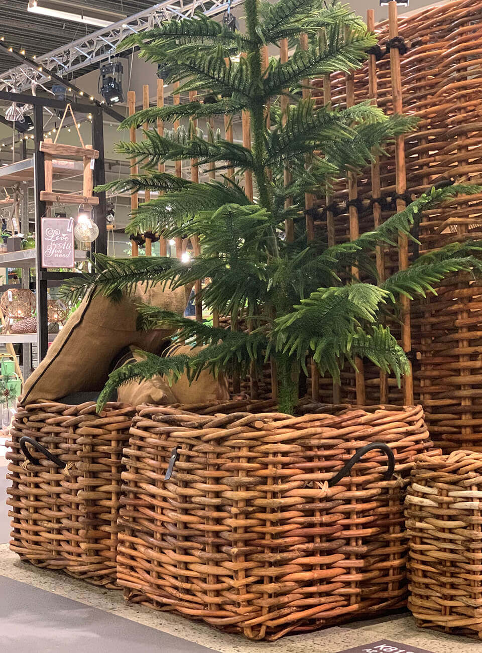 A2 Living flet kurv Mega Low Square Rattan Basket 5714045004910 otherstuff
