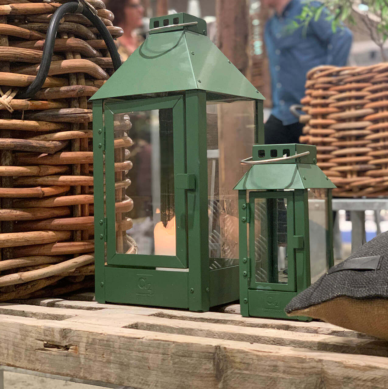 A2 Living Lanterne Olive Green Midi Lantern 5714045004422 otherstuff