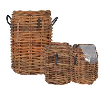 A2 Living Round Rattan Basket (set w. 3 pcs. / 2 sz.) 5714045007850 otherstuff