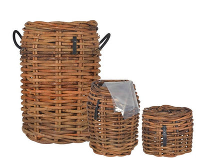 A2 Living Round Rattan Basket (set w. 3 pcs. / 3 sz.) 5714045007867 otherstuff