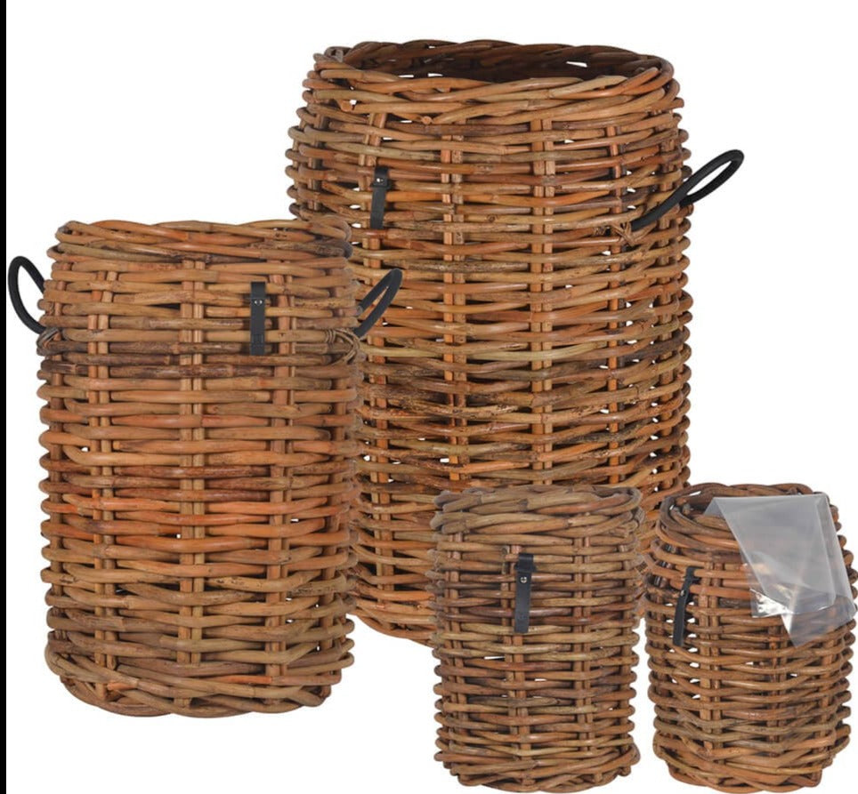 A2 Living Round Rattan Basket (set w. 4 pcs. / 3 sz.) 5714045006143 otherstuff