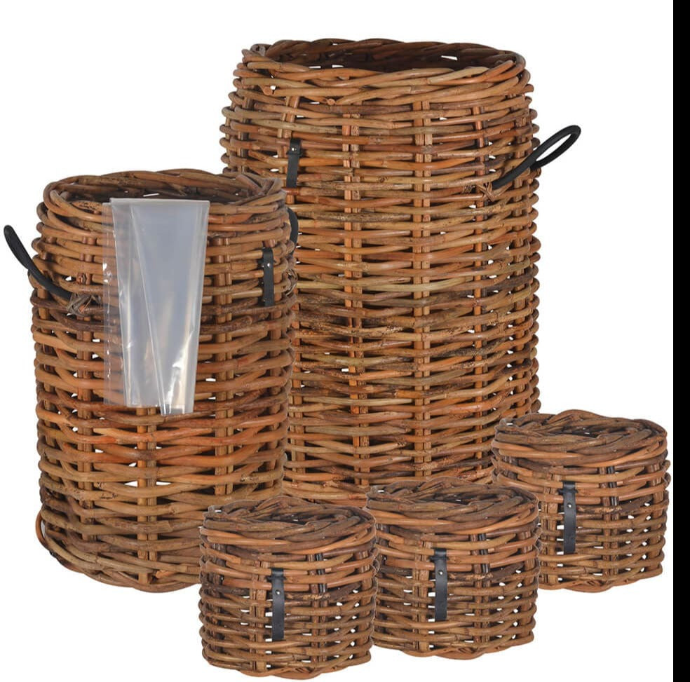 A2 Living Round Rattan Basket (set w. 5 pcs. / 3 sz.) 5714045007874 otherstuff