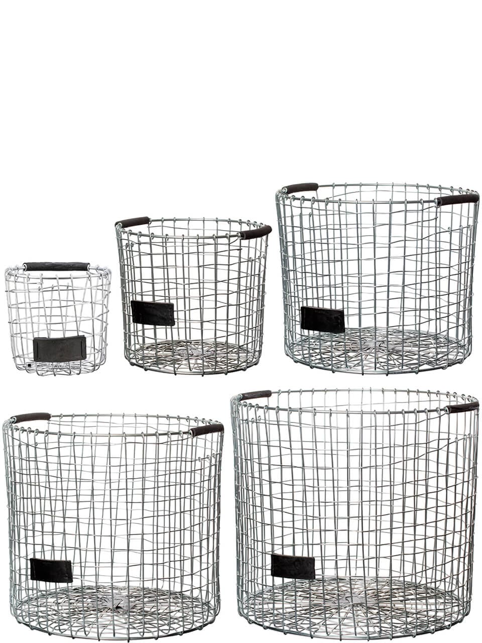 A2 Living Round Wire Basket (set w. 5 pcs. / 5 sz.) 5714045007751 otherstuff