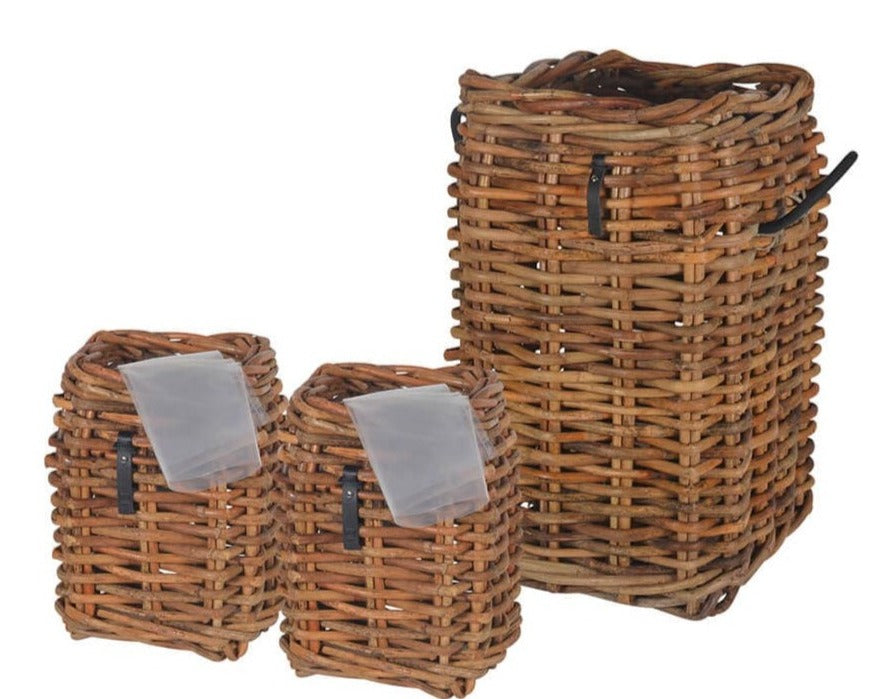 A2 Living Square Rattan Basket (set w. 3 pcs. / 2 sz.) 5714045007898 otherstuff