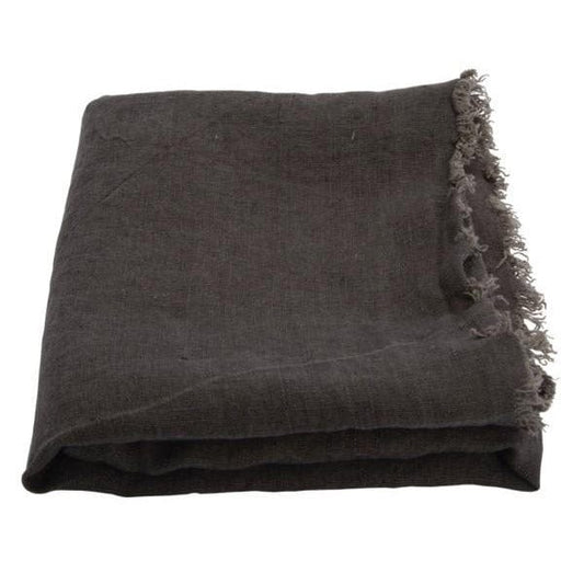 AU MAISON håndklæde Håndklæde i hør - Grå, 70x140 cm otherstuff