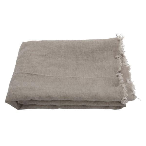 AU MAISON håndklæde Håndklæde i hør, Latte 50 x 70 cm otherstuff