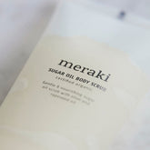 Bodyscrub - Sukker olie fra Meraki - Otherstuff.dk