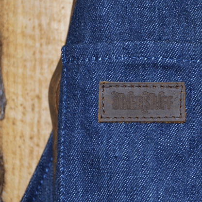 Forklæde i lækkert denim - OtherStuff.dk