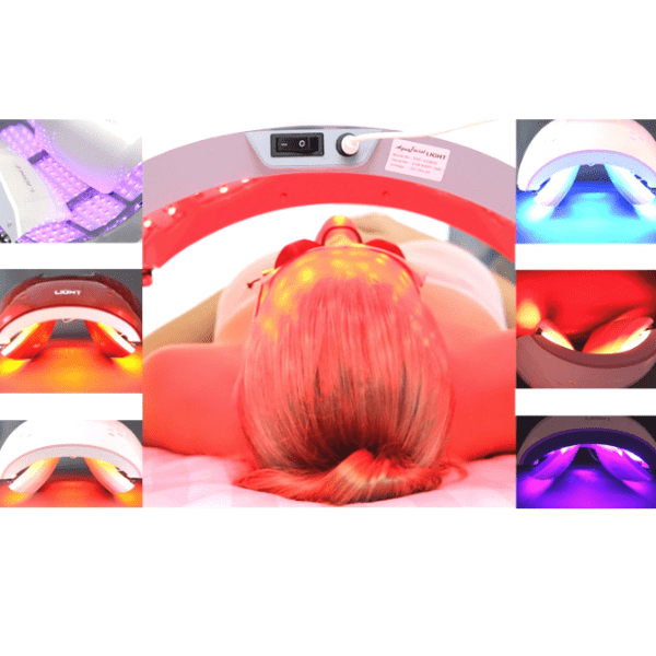 Lysterapi Pro - Professionel skønhedsbehandling - overblik over lysene