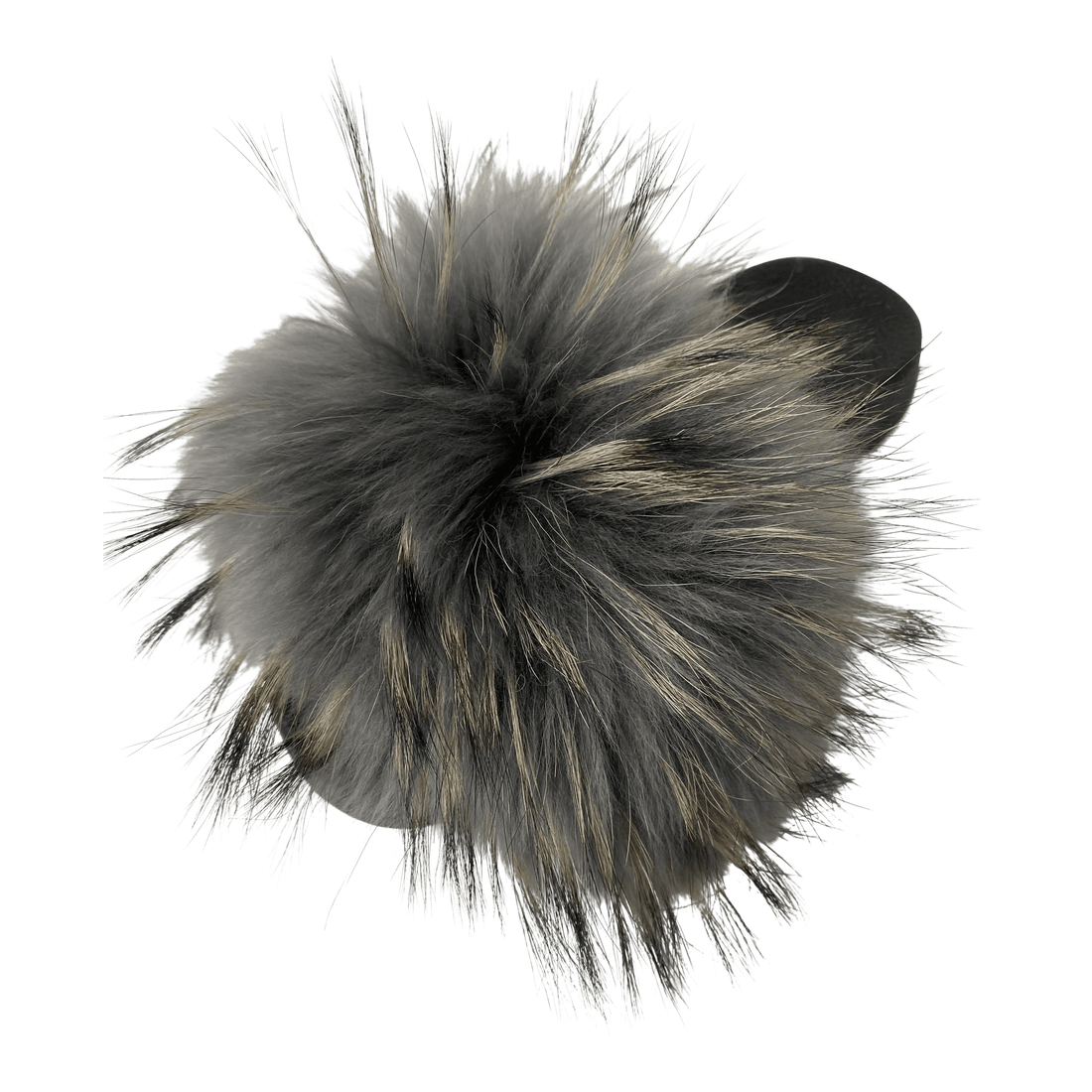 Pels Slippers - Grå i Fox fur - 1