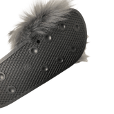 Pels Slippers - Grå i Fox fur - 3