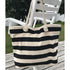 Strandtaske - Sort/Hvid Stribet - 2