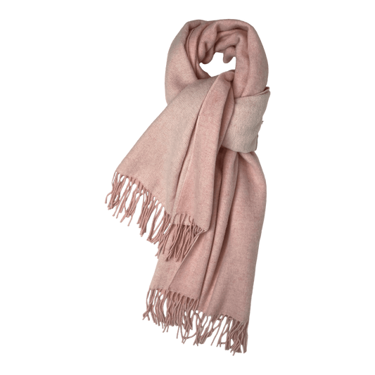 Tørklæde/Sjal i Merinould - Rosa (70x220 cm) 