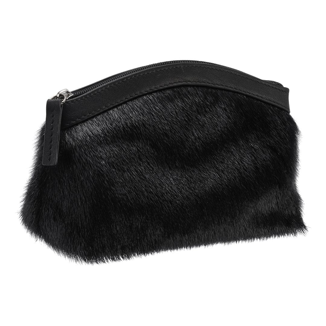 Mini Clutch i Sælskind - Sort