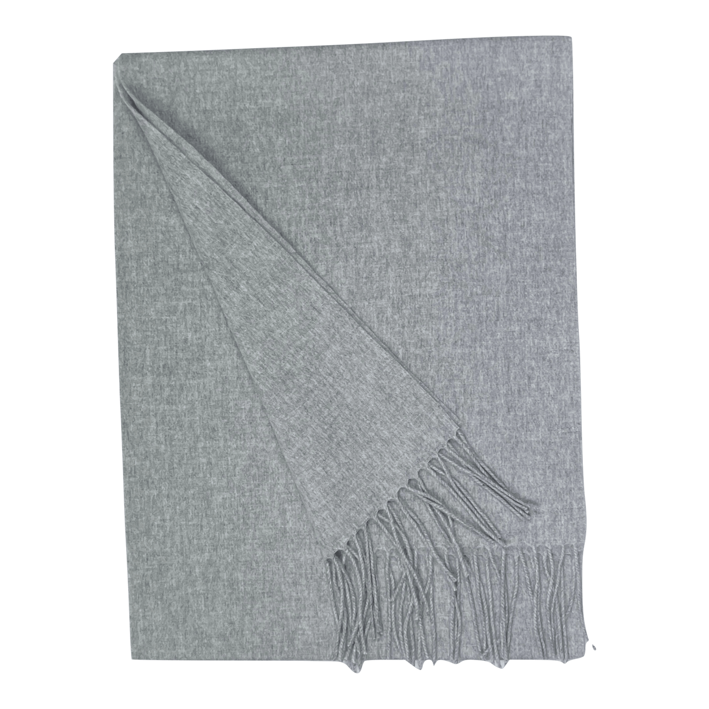 Halstørklæde i 100% Merinould - Grå (30 x 180 cm)