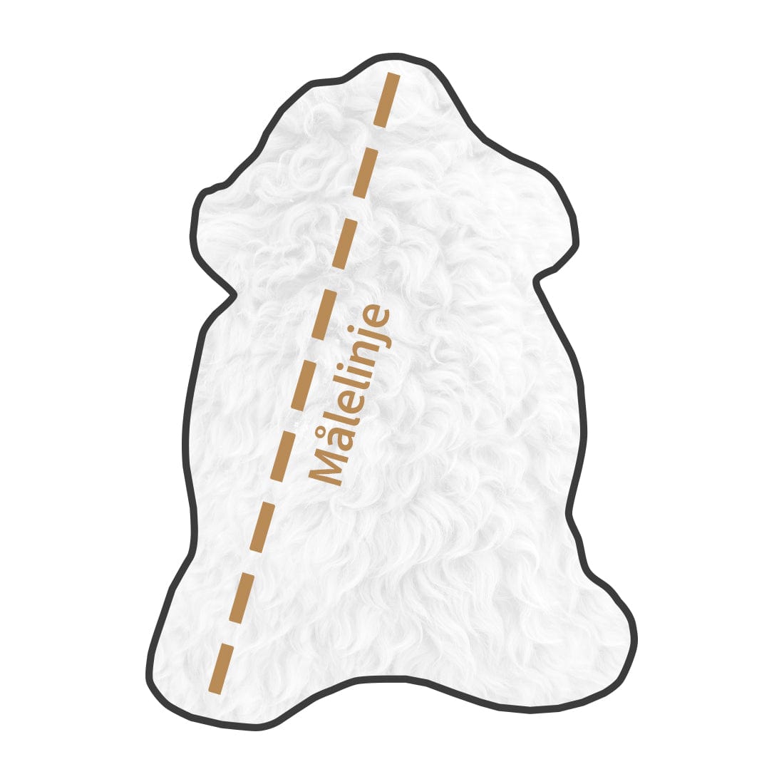 Uldplaiden Lammeskind Islandsk Lammeskind - Hvid (X-Large) 5713931012589 otherstuff