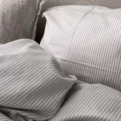 VIIL sengetøj Sengetøj i økologisk bomuld - TOI, beige/hvid strib otherstuff